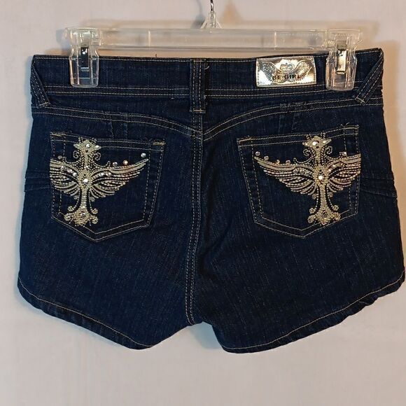 Be Girl Stretch Denim Shorts - Picture 2 of 7